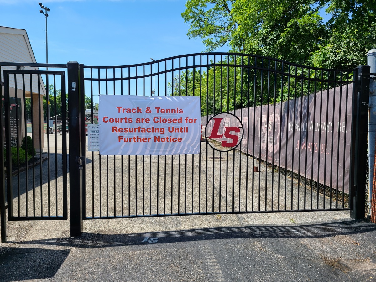 Lancer Stadium gate closed